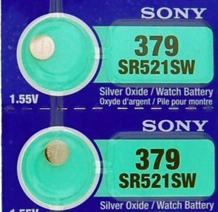 5 x Sony 362 Pile Batterie Blister Mercury Free Silver Oxide SR721SW Japan 1.55V 