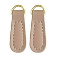 thumbnail image 2 of Tnarru 2 Pieces Zipper Pulls PU Leather Zipper Parts Zipper Pull Tabs for Clothing Boot Beige, 2 of 8