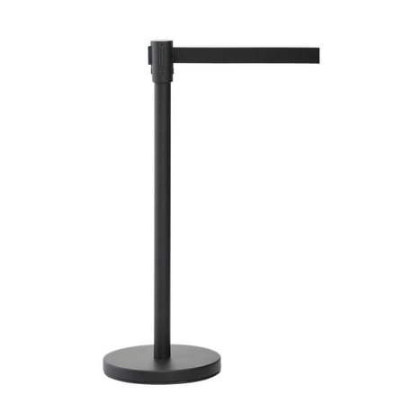 Crowd Control Stantion with Retractable Belt and Steel Base 39 1/2"H