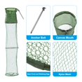 thumbnail image 3 of Uxcell 47"x10" Fishing Cage Basket Collapsible Fishing Net Nylon Fishing Bait Mesh with Anchor Bolt, 3 of 6
