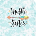 thumbnail image 4 of Inktastic Middle Sister- Dots and Arrow Girls Toddler T-Shirt, 4 of 5