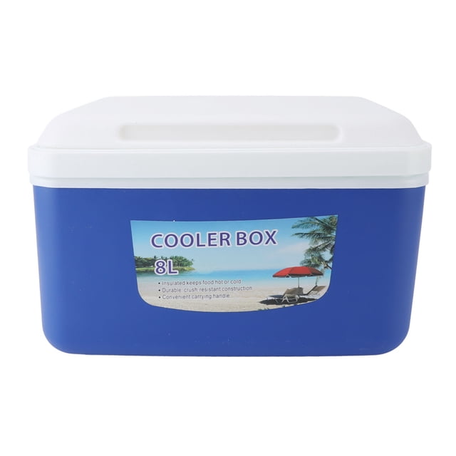 Glacière Portative Isolée de 8 L, Coffre à Glace à Isolation Chaude et Froide Efficace avec Poignée Portative, Glacière Rigide Multifonction pour Camping, Pique-Nique, Plage, Boisson, Pêche