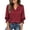 Red Womens Tops, variant on Womens Plus Size Shirts 3/4 Sleeve Button Down Tops for Women V Neck Dressy Casual Fall Top S-3XL