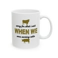 thumbnail image 2 of Funny Cattle 11 oz Coffee Mug - Livestock Humor White Ceramic Gift, 2 of 5