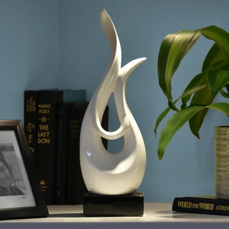 - Urban Trends Collection: Ceramic Abstract Sculpture Gloss Finish