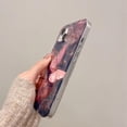 thumbnail image 3 of for iPhone Case,Luxury Water Ripple Pattern Butterfly Blu-ray Silicone Glossy Bumper Camera Lens Protection Soft Shockproof Phone Case (Pink,iPhone 14 Pro Max), 3 of 5