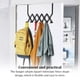 thumbnail image 5 of Gancho sobre la puerta Advancent Toalla colgante impermeable Organizador Accesorios de baño Negro, 5 of 6