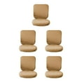 thumbnail image 2 of Guardoinrt Soft and Breathable Swivel Chair Cover Seating Experience Brown Backrest + Cushion Cover 5Set, 2 of 6