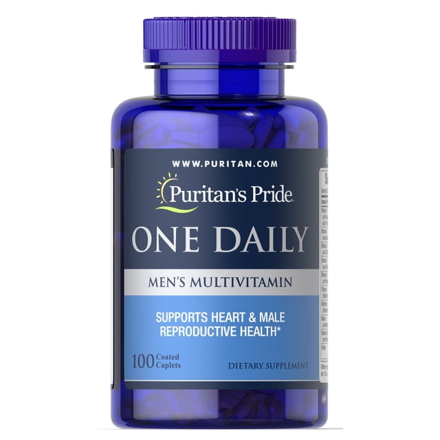 Multivitamínico Puritan's Pride One Daily para hombre, 100 cápsulas