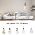 thumbnail image 4 of Unique Bargains 15.4Ft Pendant Light Cord Kit, Plug in E26 Socket Hanging Light with Switch Industrial Vintage Twisted Rope, Rose Gold, 4 of 7