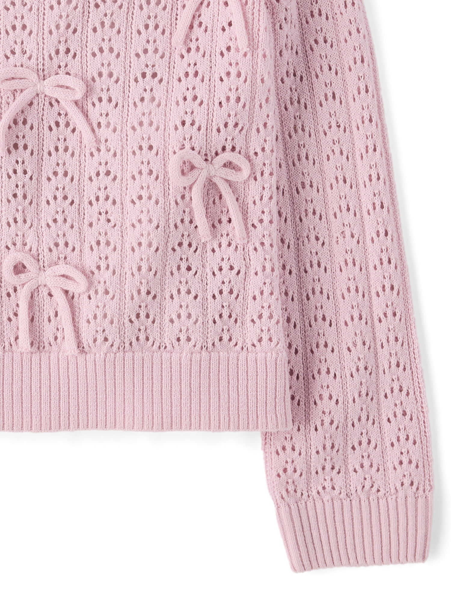 The Children's Place Toddler Girls Long Sleeve Bow Sweater, Sizes 12M-5T