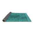 thumbnail image 2 of Ahgly Company Indoor Rectangle Oriental Turquoise Blue Industrial Area Rugs, 8' x 12', 2 of 4