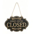 thumbnail image 2 of Tong Double Open Closed Sign For Bar And Wooden Business Hours Plaque, 2 of 6