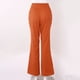 thumbnail image 5 of Gibobby pantalones anchos mujer Pantalones acampanados de pana para mujer Pantalones acampanados con cintura elástica (Anaranjado, S), 5 of 5