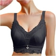 thumbnail image 2 of Hfnxid Women Lace Push Up Bra Soft Underwire Padded Add Cups Lift Up Everyday Bra Plus Size Bras Wireless Coverage Bras, 2 of 6