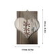 thumbnail image 3 of Decoración del hogar, decoración de habitaciones, decoración de paredes, escultura de madera con corazón roto cosida en cuero, decoración de pared, regalo, cuadro de pared, 3 of 6