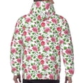 thumbnail image 7 of Lsque Flower Pattern Casual Men's Hoodie,Hooded Sweatshirt with Kangaroo Pocket,Pullover Hoodie-Small, 7 of 7