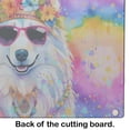 thumbnail image 4 of Samoyed Hippie Dawg Glass Cutting Board Large 12 in x 15 in, 4 of 5
