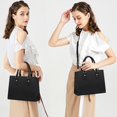 thumbnail image 2 of Bolso de mano CHICAROUSAL bandolera para mujer, piel sintética, negro, 2 of 8