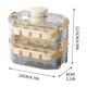 thumbnail image 4 of Bandeja de hielo de tres capas con tapa – A prueba de olores, a prueba de fugas y libre de BPA para una fácil extracción y almacenamiento del hielo., 4 of 6