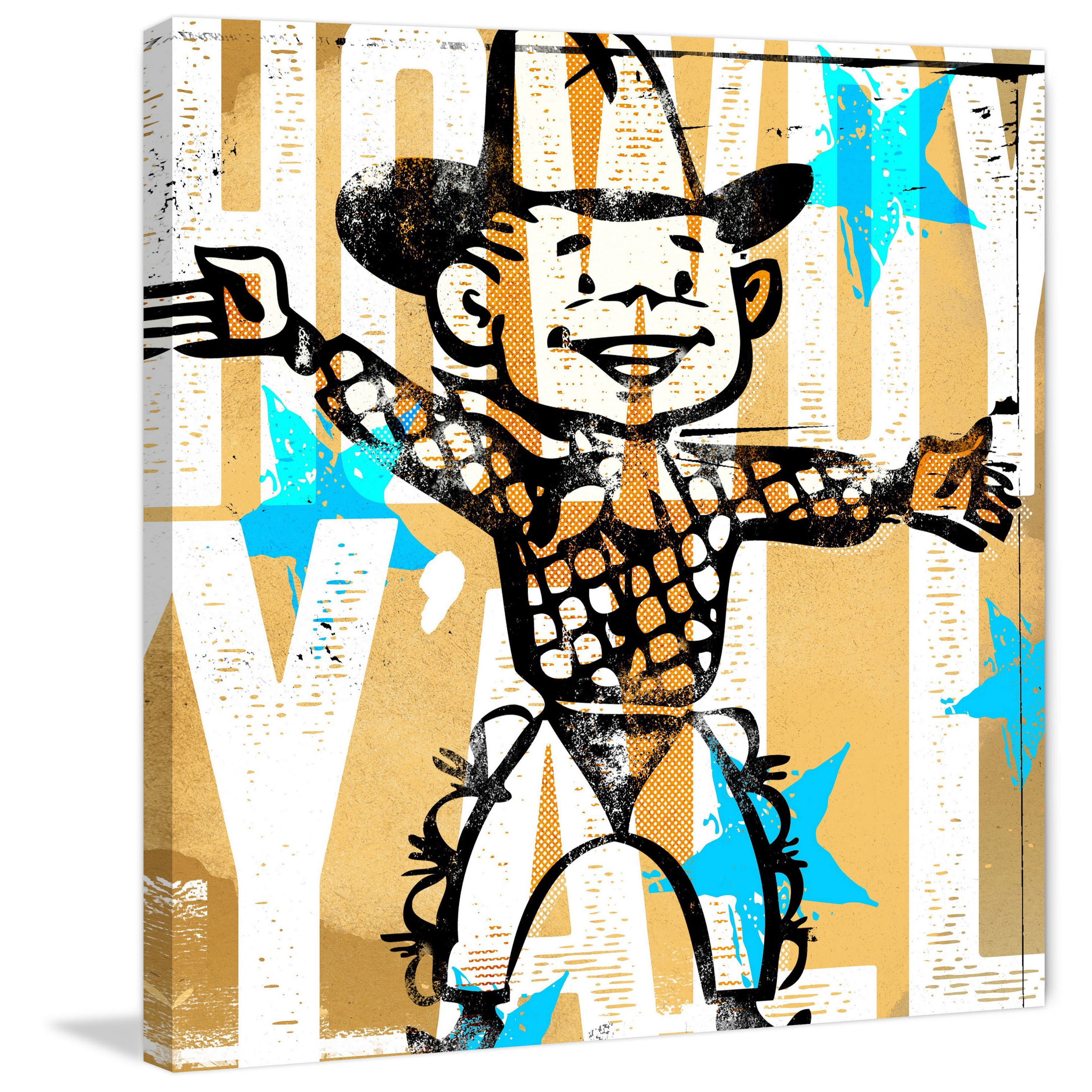 Marmont Hill 'Howdy Yall Boy' by Rick Martin Painting Print on Wrapped Canvas