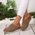 thumbnail image 3 of Clogs for Women Hollow out Wedge Sandals Closed Toe Mules Soft Footbed Arch Support Slip on Orthopedic Slippers Brown Size 9, 3 of 8