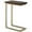 Brown & Gold, variant on Allora 18" Modern Metal C Side Table with Marble Top in White