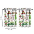 thumbnail image 4 of 2 Piece Set Kitchen Curtains Small Short Cafe Window Curtains Rod Pocket Bathroom Tier Window Treatment Drapes 27.5x36inch, 4 of 4