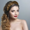 thumbnail image 4 of Cloth-wrapped Wavy Hair With Tooth Comb Textured Hair Hair Hairpin Headdress, 4 of 6