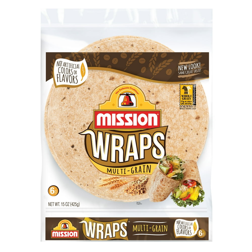 Mission Multigrain Wraps, 6 Count