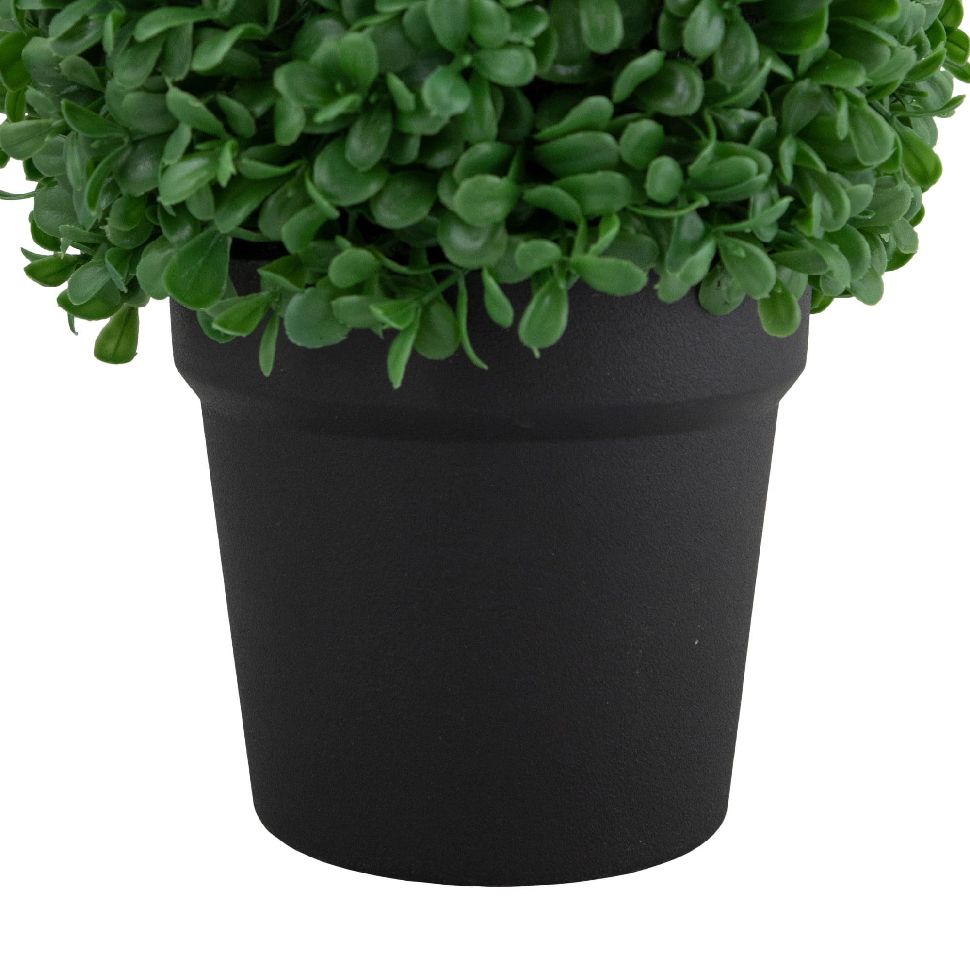 Northlight 9.5" Artificial Boxwood Ball Topiary in Round Pot, Unlit