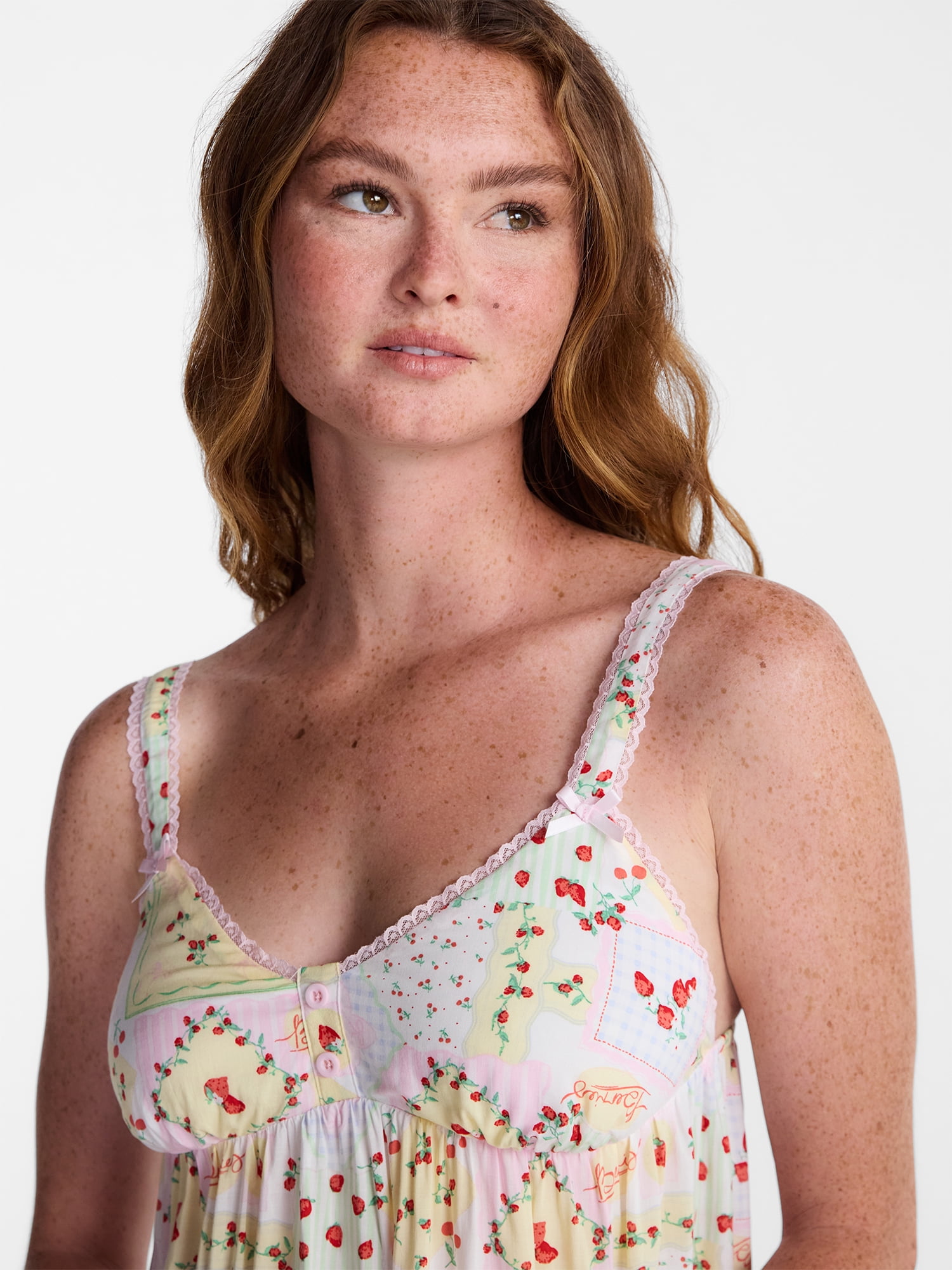 No Boundaries Woven Sleep Dress, Women's XXS-XXL