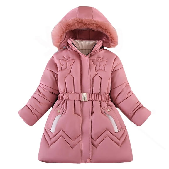 TAIAOJING Kids Toddler Baby Unisex Patchwork Spring Winter Cute Coat Hooded Padded Jacket Outwear Clothes Trendy Child Daliywear 4-5 Years