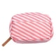 thumbnail image 3 of Bolsa de maquillaje impermeable, multifunción, portátil, con cremallera, para artículos de aseo personal, neceser de viaje, talla L (rayas rosas), 3 of 6