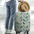 thumbnail image 2 of Dachshund Dog and Pizza Luggage Cover Fashion Suitcase Cover Baggage Covers Fit 25-28 Inch Luggage (Go Travel), 2 of 5