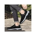 thumbnail image 4 of Fangasis Mens Casual Shoe Lightweight Loafers Round Toe Canvas Sneaker Work Breathable Slip On Sneakers Black 10, 4 of 6
