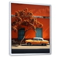 thumbnail image 2 of Designart "Heritage Of Cuban Cars In Orange" Cuba Floater Framed Canvas Wall Art, 2 of 5