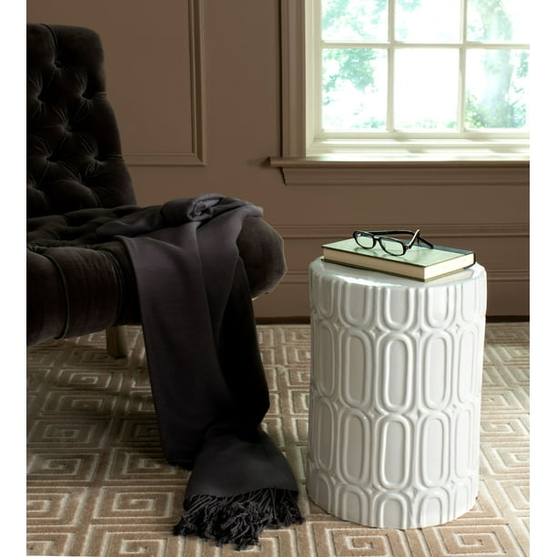 Safavieh Melody Lattice Indoor Outdoor Garden Stool Antique White Com Safavieh Melody Lattice Indoor Outdoor, Safavieh Melody Cream Ceramic Decorative Garden Stool