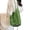 A-Green, variant on XINXIAOO Trendy Large Capacity Woven Clutch Wristlet, Stylish Hollow Design Handbag for Casual Outfits