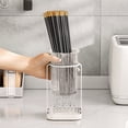 thumbnail image 2 of Kiplyki Cyber Deals Cutlery Holder Chopsticks Cage Light Chopstick Tube Kitchen Drainable Knife Fork Spoon Tableware Storage Box Chopsticks Storage Rack,Monocular, 2 of 5