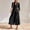 Black, variant on Women's 2-Piece Linen Blend Outfit Set V-Neck Button Front Blazer and Wide Leg Cropped Pants Casual Workwear Set for Spring Summer(Black,S)