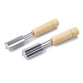 thumbnail image 4 of Vegetable Cutters Shapes Mini Cookie Stamp Stainless Steel Cookie Mold With Wood Handle For Baking Cookies Pastry Dough Press Fruit Carving Tool Sliver(Star) 6*1*1 In, 4 of 4