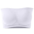 thumbnail image 2 of Aobny Lift Womens Bras White Sleep Minimizer Nylon Strapless Bandeau 2024 Juniors Bras,36-40, 2 of 8