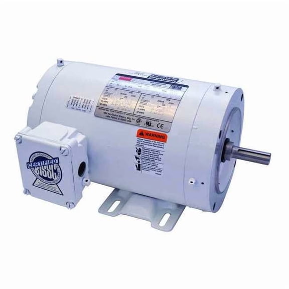 Dayton Washdown Motor,3 Ph,TENV,1 HP,1725 rpm 1TRZ6