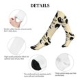 thumbnail image 5 of Rateoe Panda Doing Yoga Compression Socks for Women and Men 20-30mmHg-Circulation Support Socks Knee High Nurse Pregnant Running Medical and Travel Athletic, 5 of 7