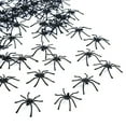 thumbnail image 5 of EZPXFCI 100PCS Halloween Realistic Plastic Spiders Black Small Spider Toys Fake Spiders Prank Props for Halloween Home and Party Decorations (Black), 5 of 9