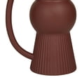 thumbnail image 3 of DecMode 7"W, 12"H Ribbed Red Ceramic Vase with Handles, Set of 2, 3 of 14