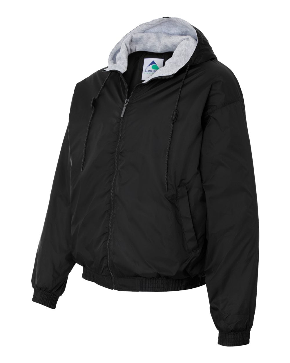 HOODED TAFFETA JKT/FLC LD BLACK 4XL