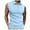 Light Blue, variant on Fgnfyis Men's Sleeveless Shirts for Casual Wear Versatile Holiday Tops Sports Vests Trendy Summer Garments Comfortable Everyday Attire Tank Tops for Men Green M
