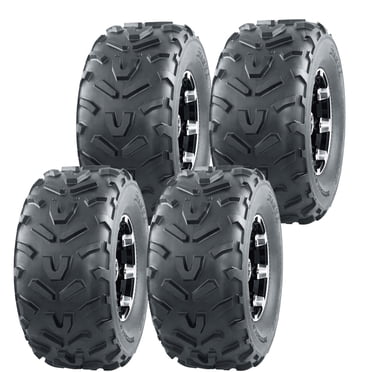 Set Of 4 WANDA ATV Tires - 22X11-10, 22x11x10 Dimple Knobby, 4PR (Load Range B)